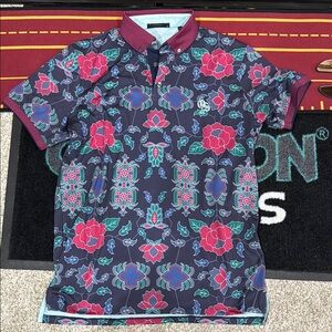 Greyson Mens Medium Polo, EUC